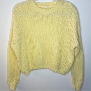 Garage Knit Yellow Sweater